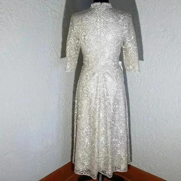 JS COLLECTIONS Angela Midi Dress sz 2 - Picture 4 of 11